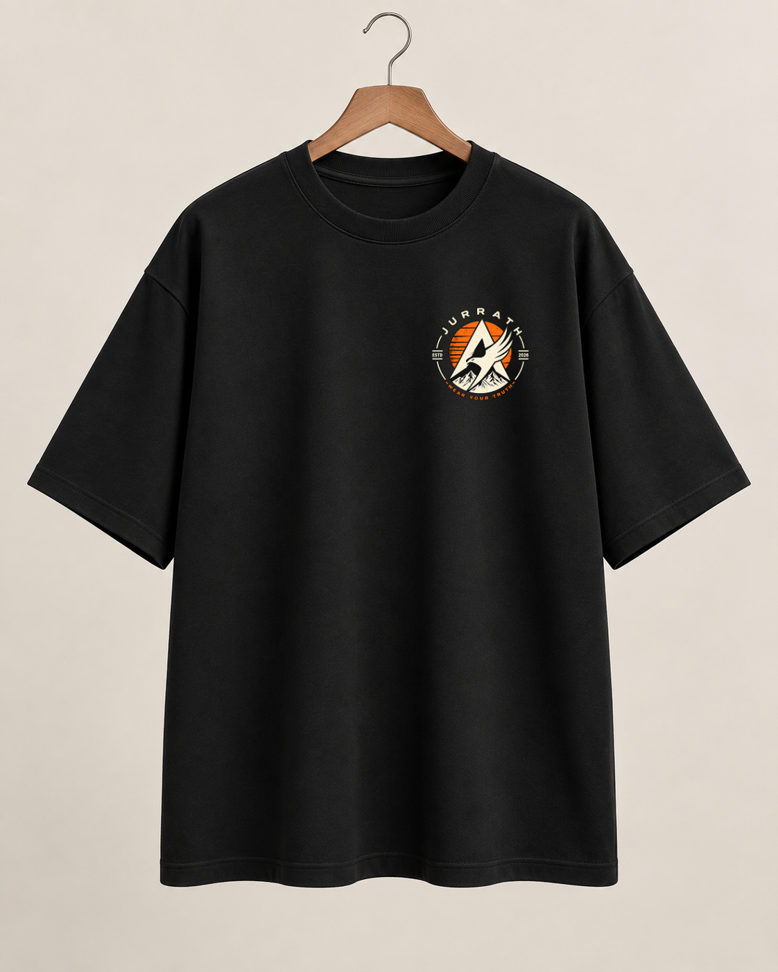 BE YOUR HERO Oversized Graphic T-Shirt