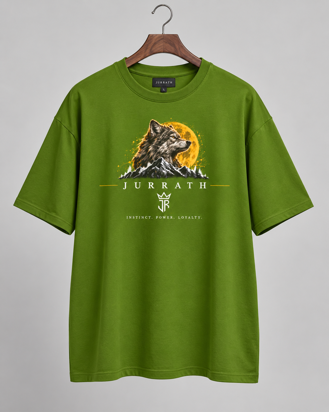 WOLF INSTINCT Oversized Graphic T-Shirt – 220 GSM