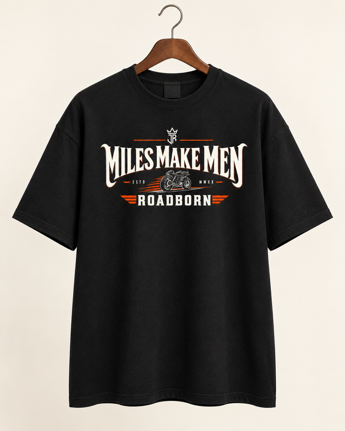 MILES MAKE MEN ROADBORN Oversized Biker T-Shirt