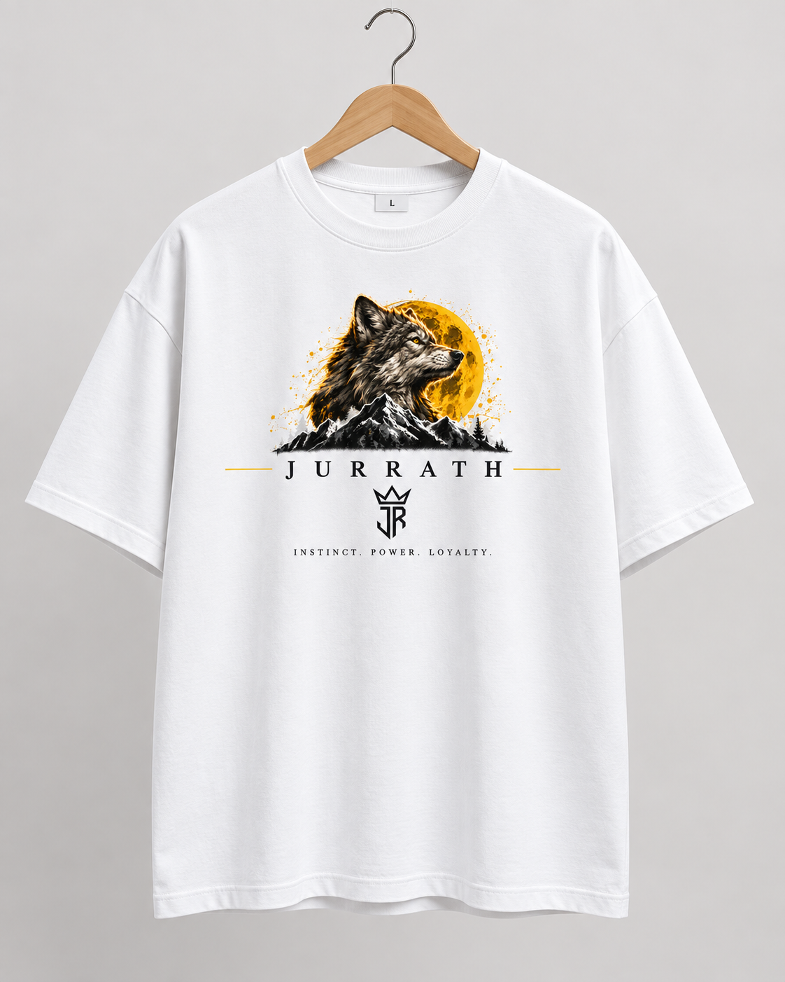 WOLF INSTINCT Oversized Graphic T-Shirt – 220 GSM