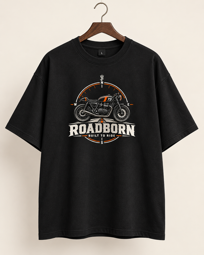 ROADBORN Built to Ride Oversized Biker T-Shirt