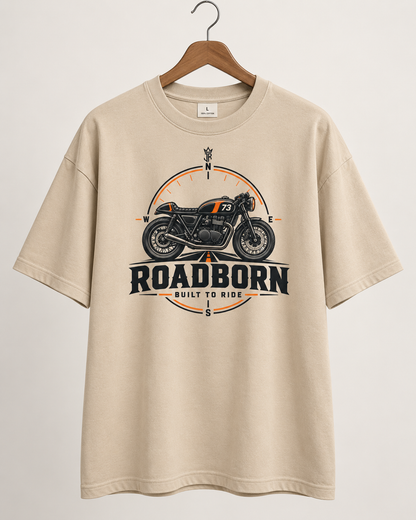 ROADBORN Built to Ride Oversized Biker T-Shirt