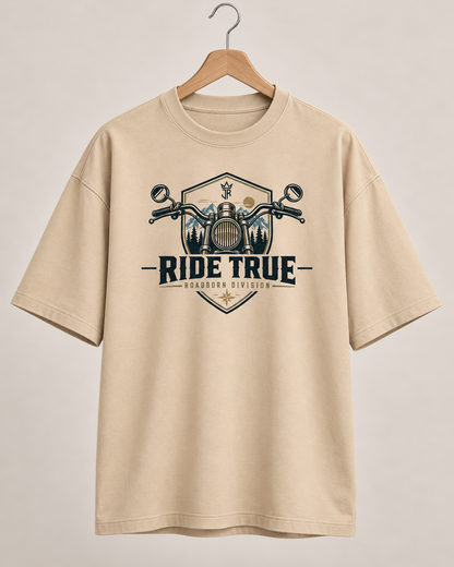RIDE TRUE – No Maps Oversized Biker T-Shirt