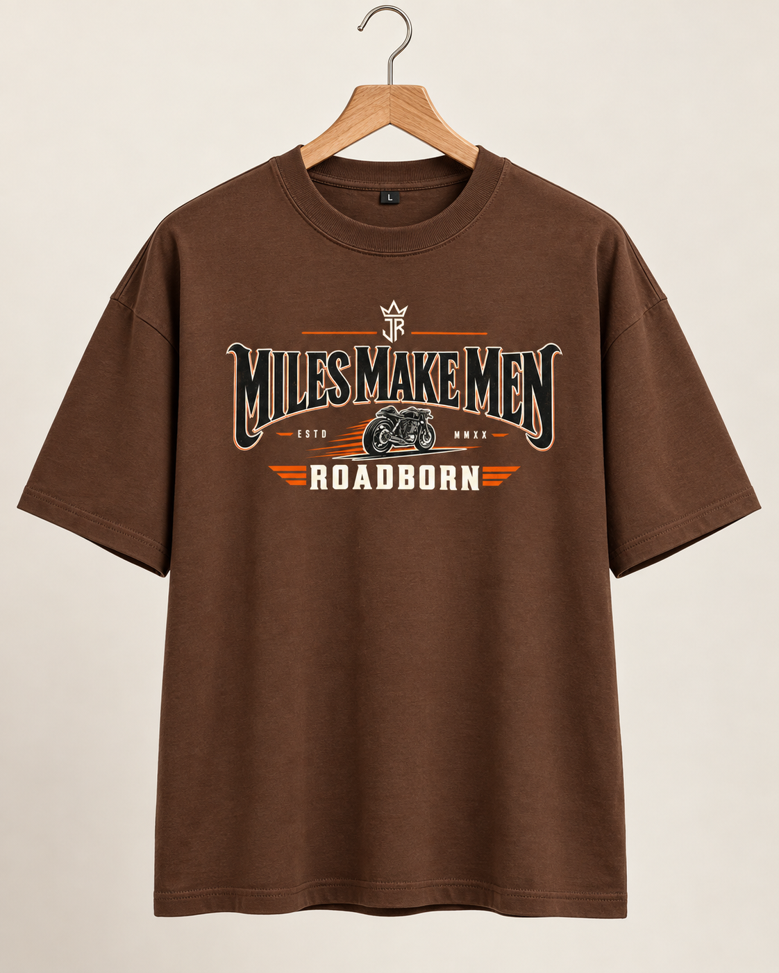 MILES MAKE MEN ROADBORN Oversized Biker T-Shirt
