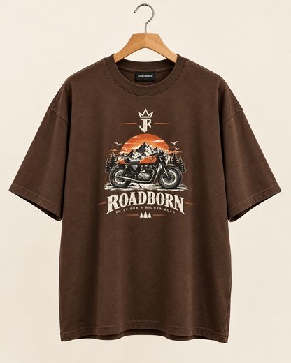 ROADBORN Motorcycle Oversized Graphic T-Shirt