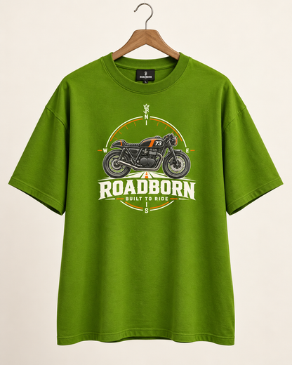 ROADBORN Built to Ride Oversized Biker T-Shirt
