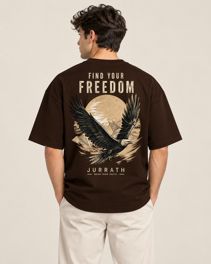 Find Your Freedom Eagle Oversized T-Shirt