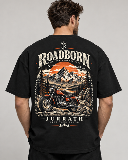 ROADBORN Motorcycle Oversized Graphic T-Shirt