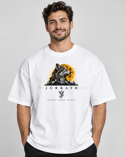 WOLF INSTINCT Oversized Graphic T-Shirt – 220 GSM