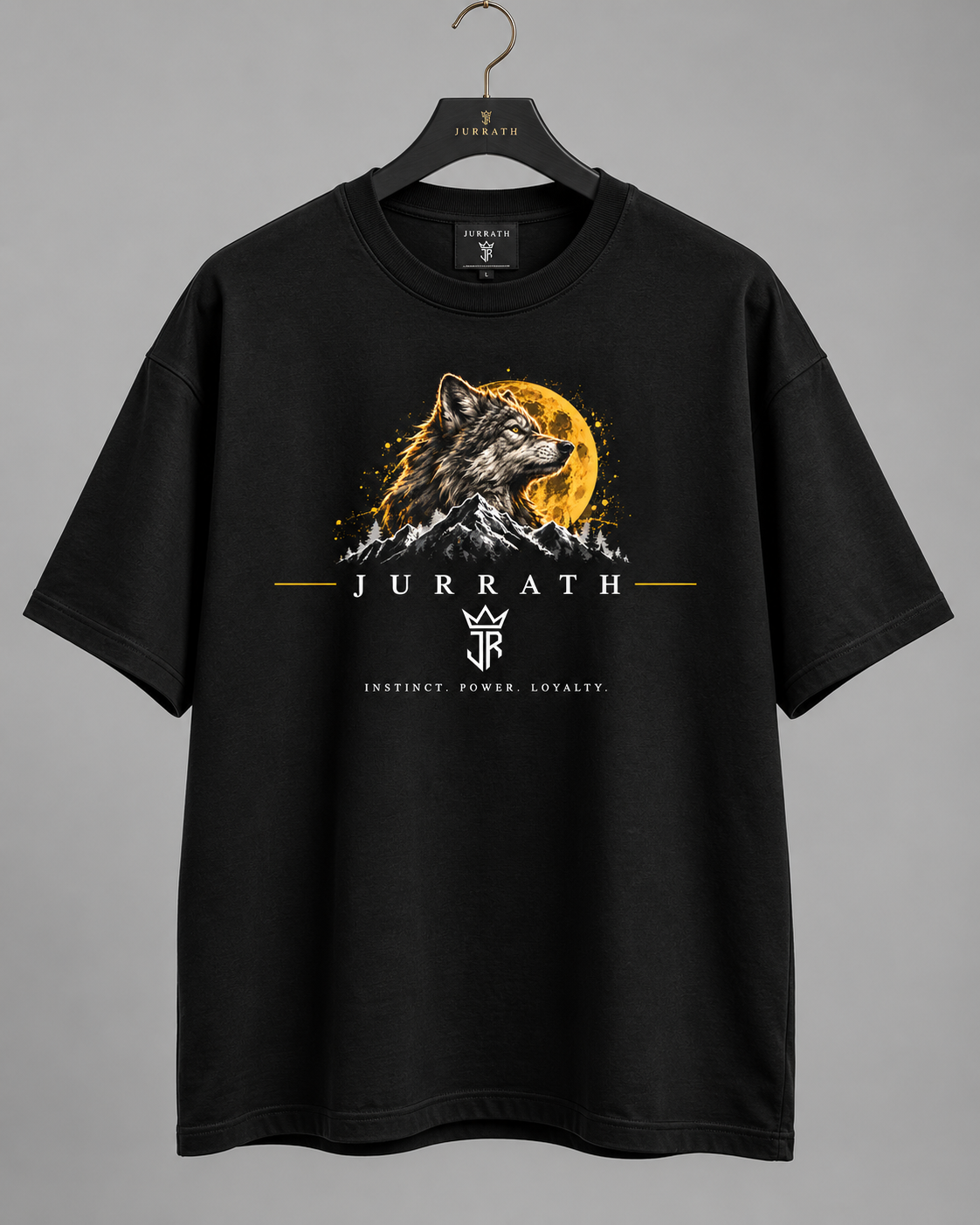 WOLF INSTINCT Oversized Graphic T-Shirt – 220 GSM