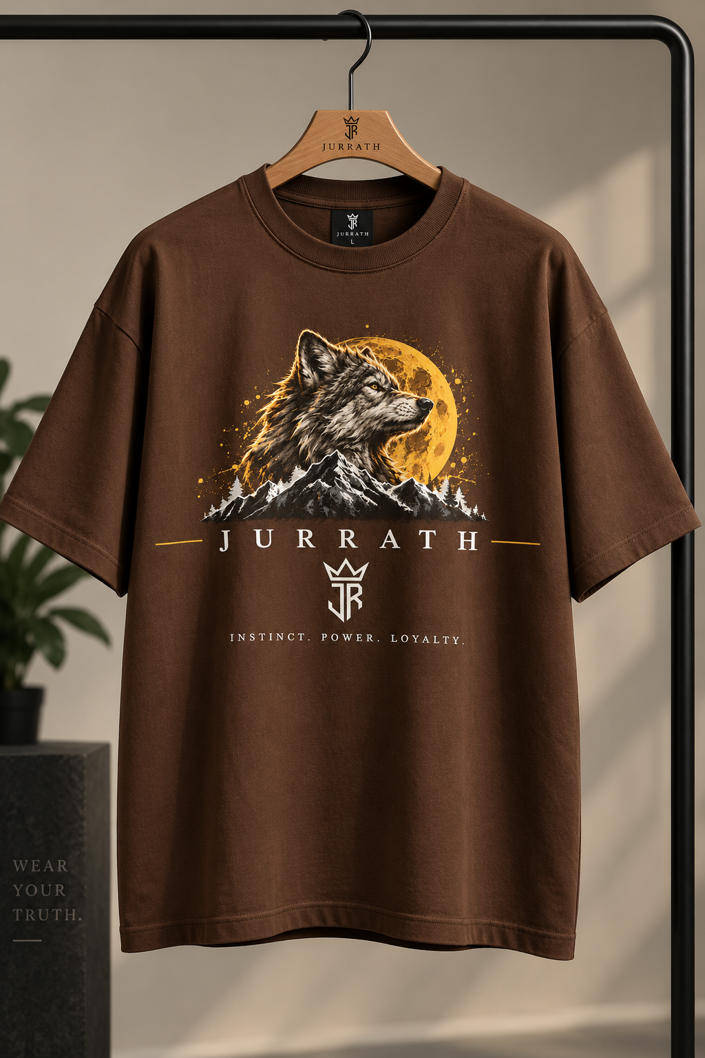 WOLF INSTINCT Oversized Graphic T-Shirt – 220 GSM